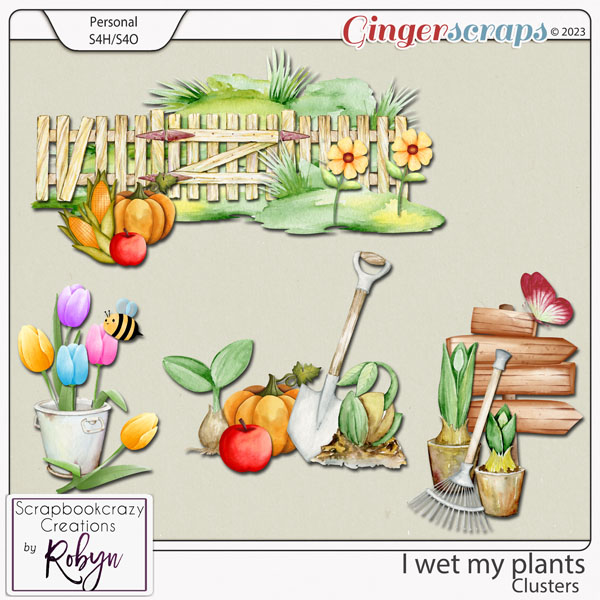 I wet my plants clusters by Scrapbookcrazy Creations