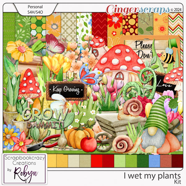 I wet my plants Kit by Scrapbookcrazy Creations