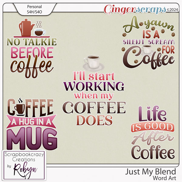 Just my blend Word Art by Scrapbookcrazy Creations