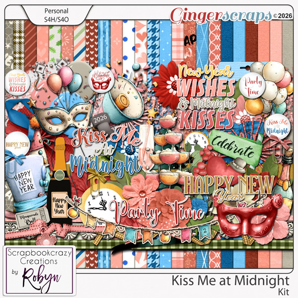 Kiss me at Midnight Kit by Scrapbookcrazy Creations