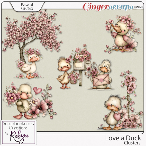 Love a Duck Clusters by Scrapbookcrazy Creations