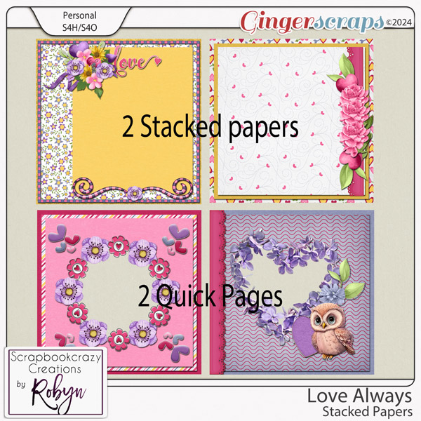 Love Always Quick Pages by Scrapbookcrazy Creations