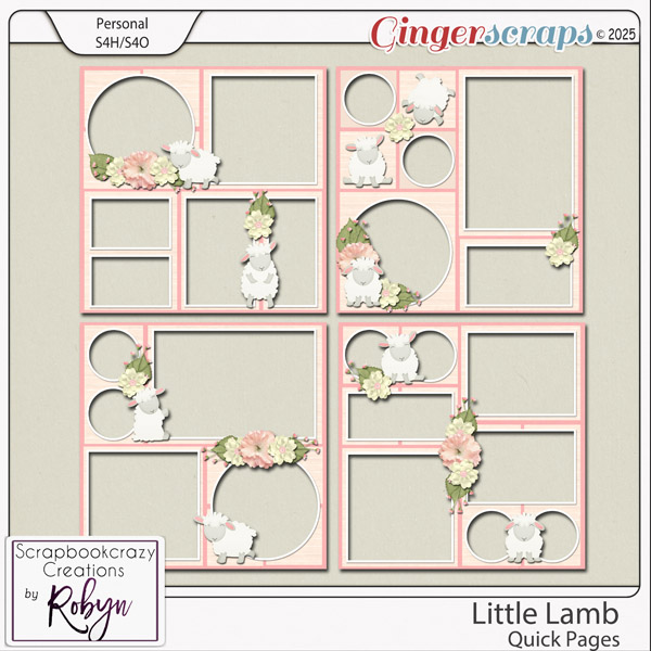 Little Lamb Quick Pages by Scrapbookcrazy Creations