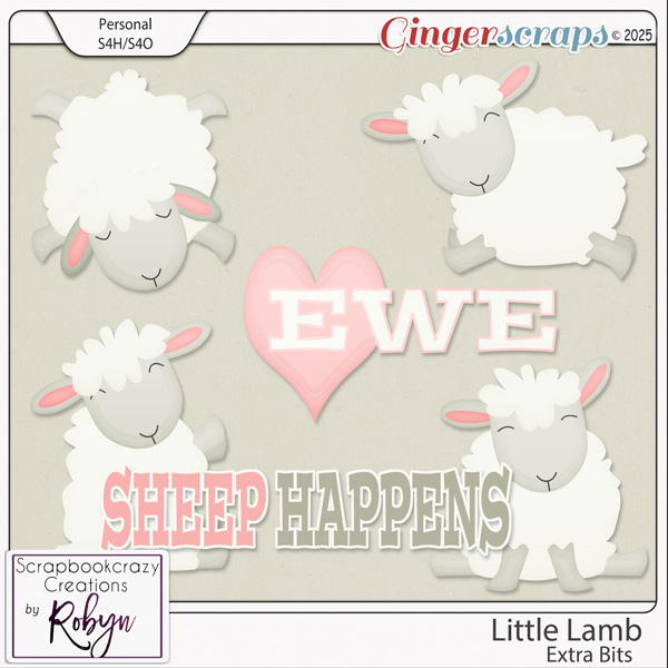 Little Lamb Extras by Scrapbookcrazy Creations