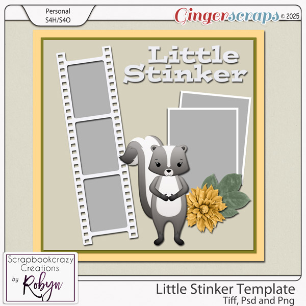 Little Stinker Template by Scrapbookcrazy Creations