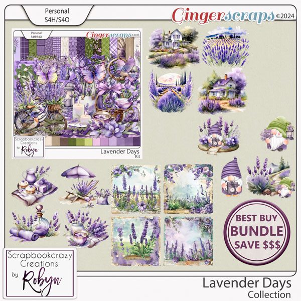 Lavender Days Collection by Scrapbookcrazy Creations