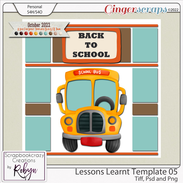 Lessons Learnt Template 05 by Scrapbookcrazy Creations