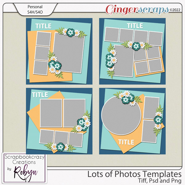 Lots of Photos Templates by Scrapbookcrazy Creations