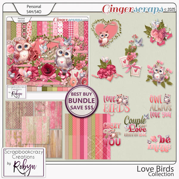 Love Birds Collection by Scrapbookcrazy Creations