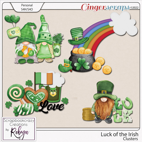 Luck of the Irish clusters by Scrapbookcrazy Creations