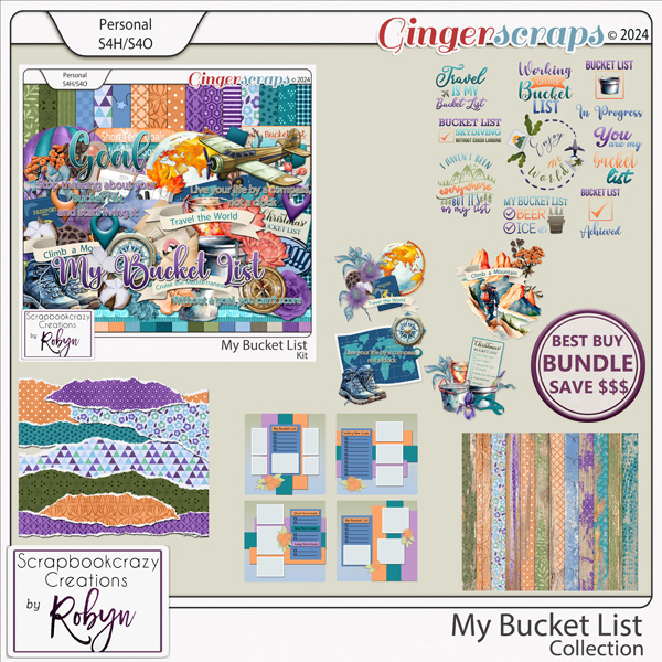 My Bucket List Collection by Scrapbookcrazy Creations