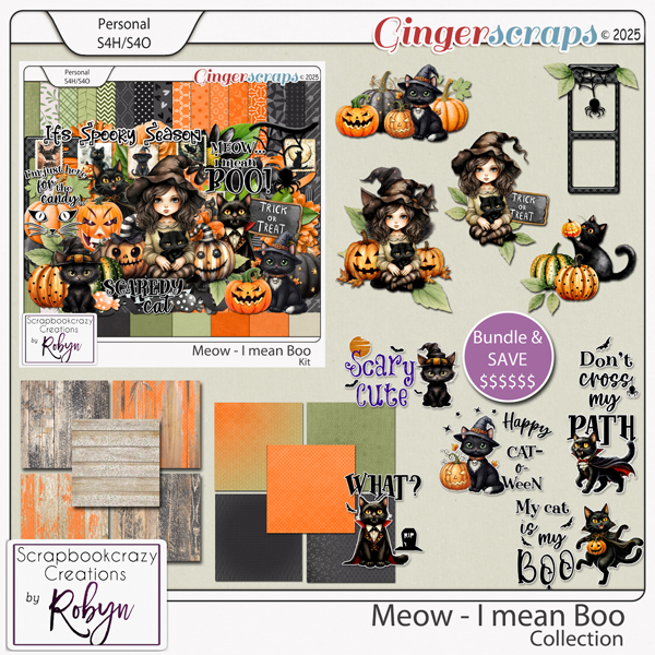 Meow - I mean Boo Collection by Scrapbookcrazy Creations
