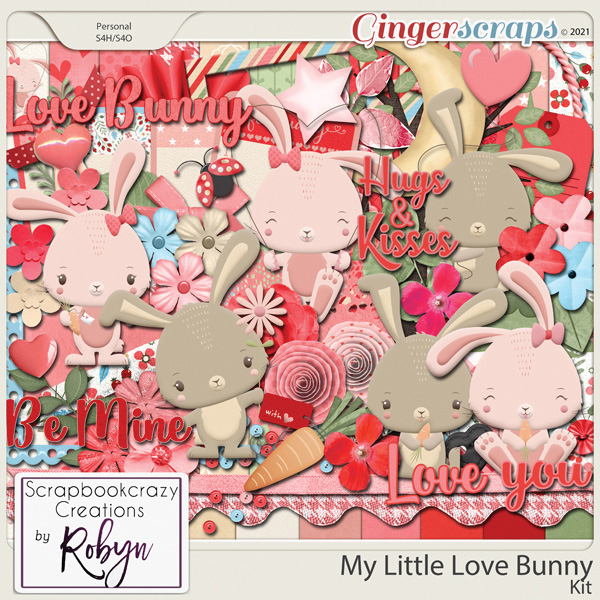 My Little Love Bunny Kit by Scrapbookcrazy Creations