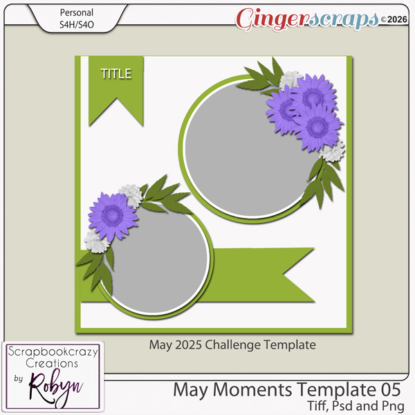 May Moments Template 05 by Scrapbookcrazy Creations