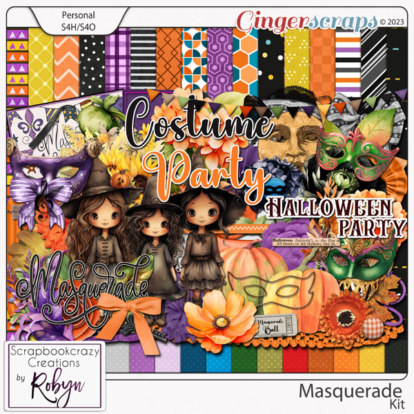 Masquerade Kit by Scrapbookcrazy Creations