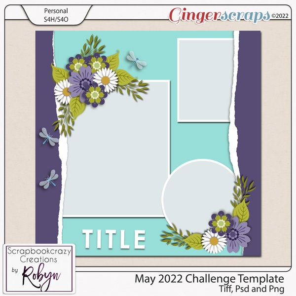 Delightful Dragonfly Template 05 by Scrapbookcrazy Creations