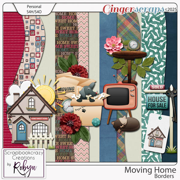 Moving Home Borders by Scrapbookcrazy Creations