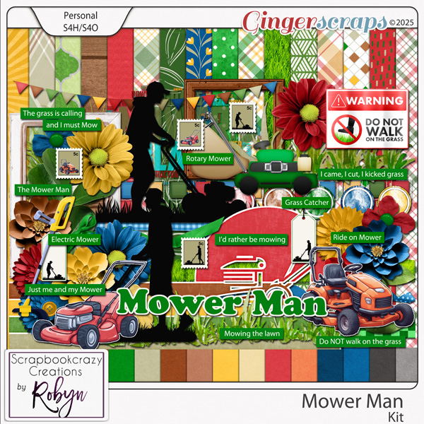 Mower Man Kit by Scrapbookcrazy Creations
