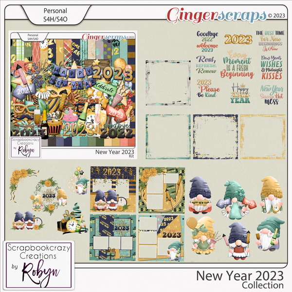 New Year 2023 Collection by Scrapbookcrazy Creations