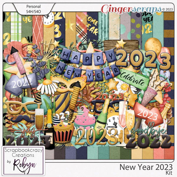 New Year 2023 Kit by Scrapbookcrazy Creations