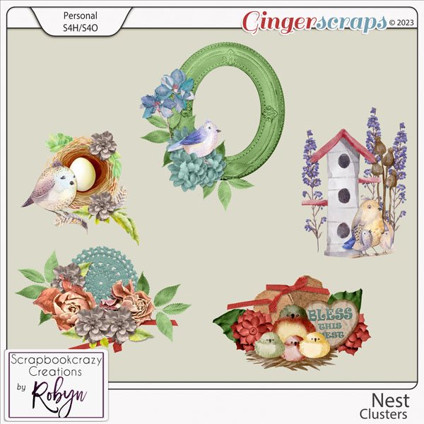 Nest Clusters by Scrapbookcrazy Creations