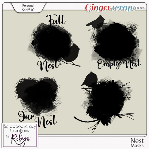 Nest Masks by Scrapbookcrazy Creations