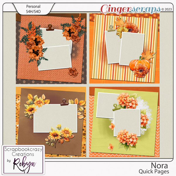 Nora Quick Pages by Scrapbookcrazy Creations