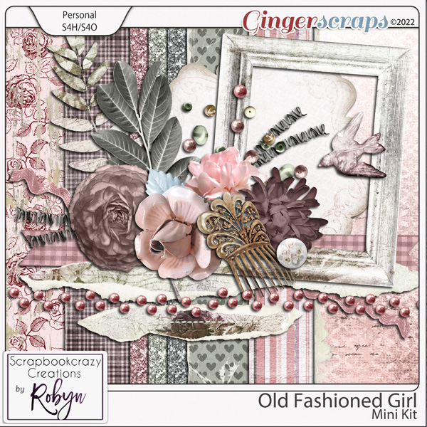 Old Fashioned Girl Mini Kit by Scrapbookcrazy Creations