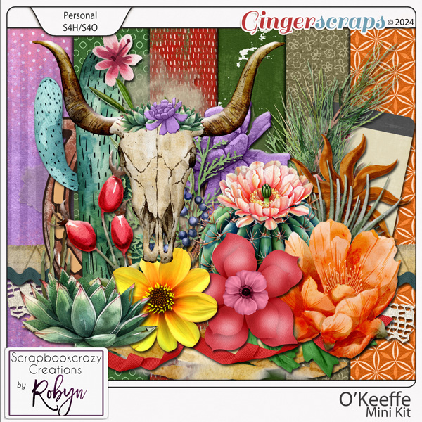 O'Keeffe Mini Kit by Scrapbookcrazy Creations