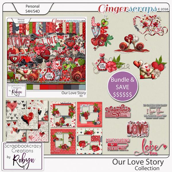 Our Love Story Collection by Scrapbookcrazy Creations