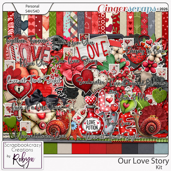 Our Love Story Kit by Scrapbookcrazy Creations