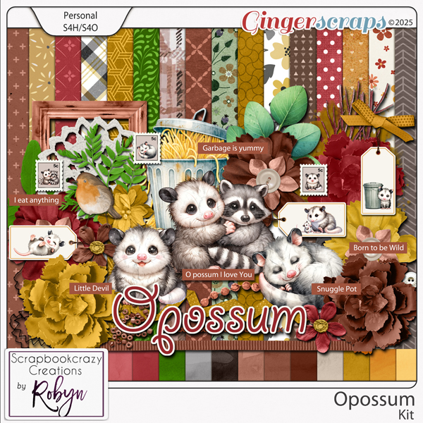 Opossum Kit by Scrapbookcrazy Creations