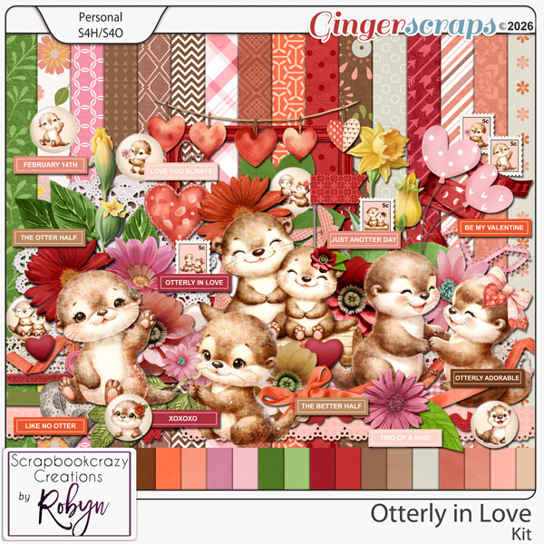 Otterly in Love Kit by Scrapbookcrazy Creations