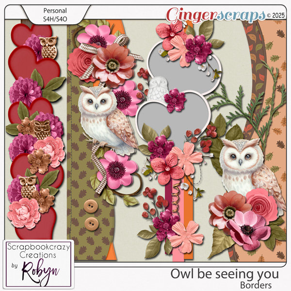 Owl be seeing you Borders by Scrapbookcrazy Creations