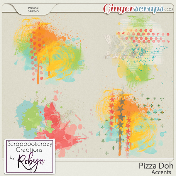 Pizza Doh Accents by Scrapbookcrazy Creations