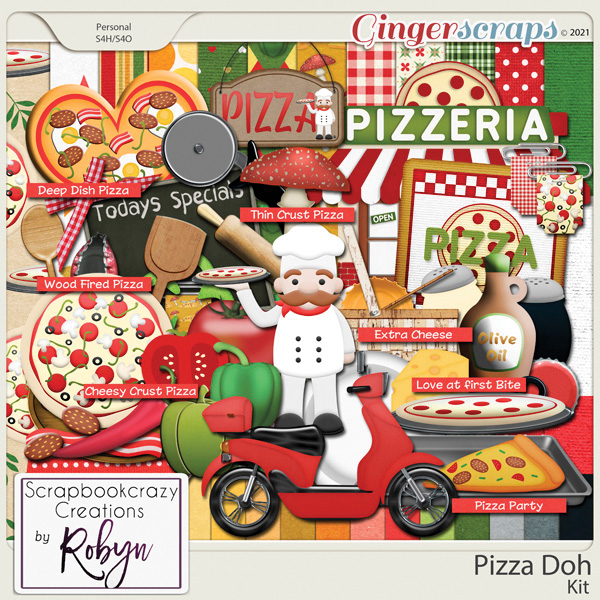 Pizza Doh Kit by Scrapbookcrazy Creations