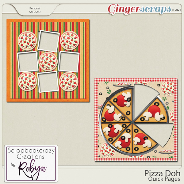 Pizza Doh Quick Pages by Scrapbookcrazy Creations