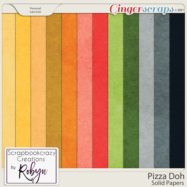 Pizza Doh Solid Papers by Scrapbookcrazy Creations