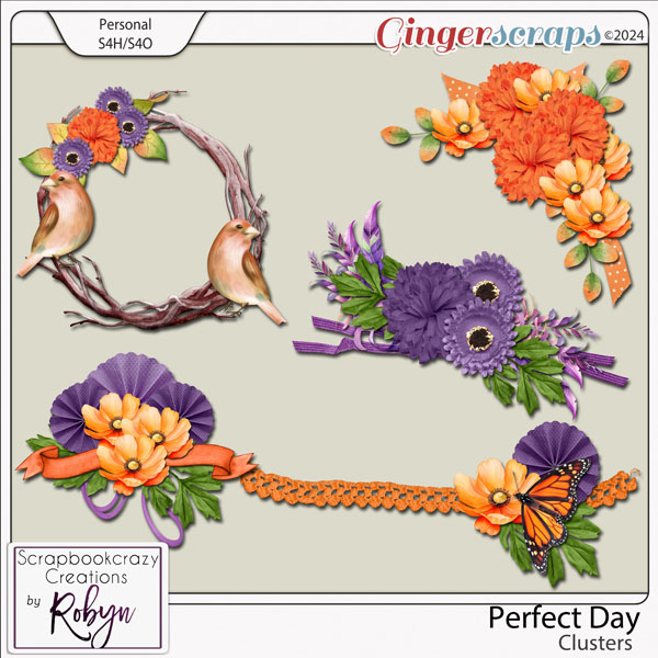 Perfect Day Clusters by Scrapbookcrazy Creations