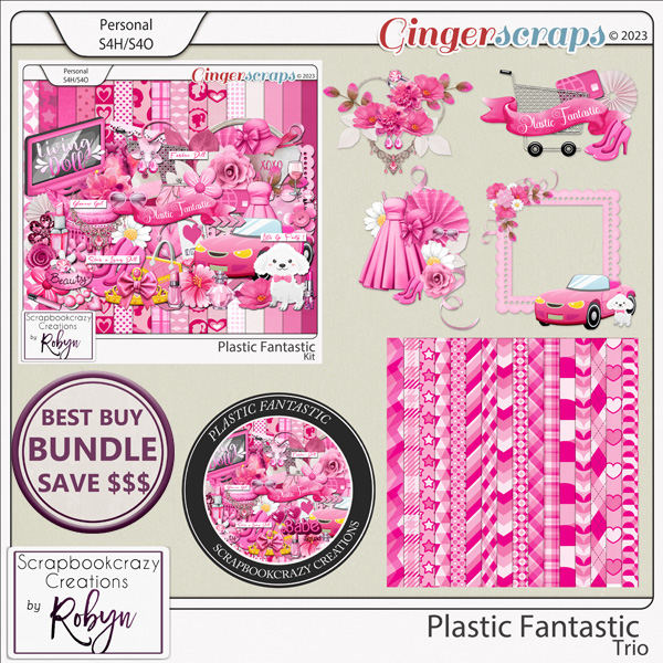 Plastic Fantastic Trio by Scrapbookcrazy Creations