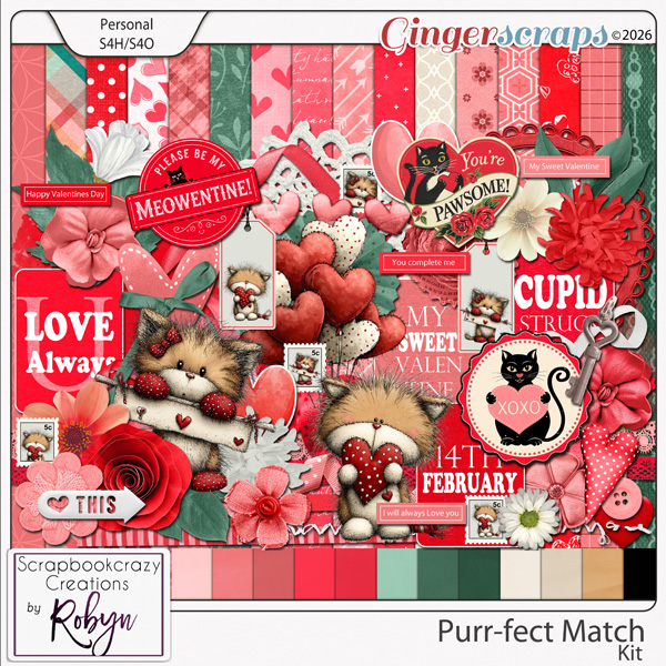 Purr-fect Match Kit by Scrapbookcrazy Creations
