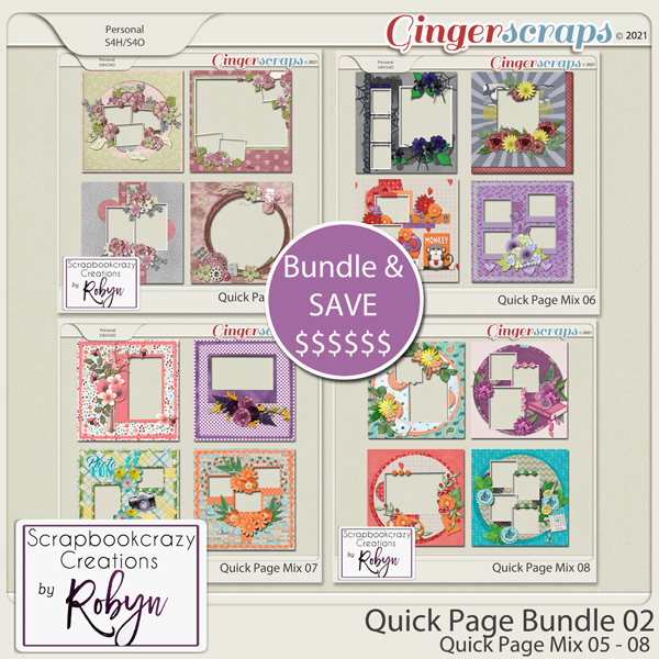 Quick Page Bundle 02 by Scrapbookcrazy Creations