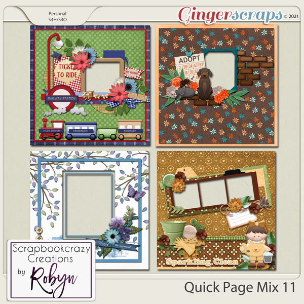 Quick Page Mix 11 by Scrapbookcrazy Creations