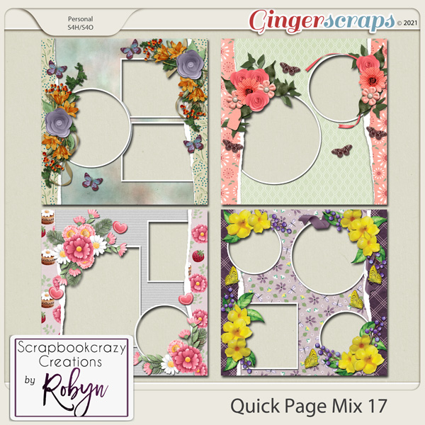 Quick Page Mix 17 by Scrapbookcrazy Creations
