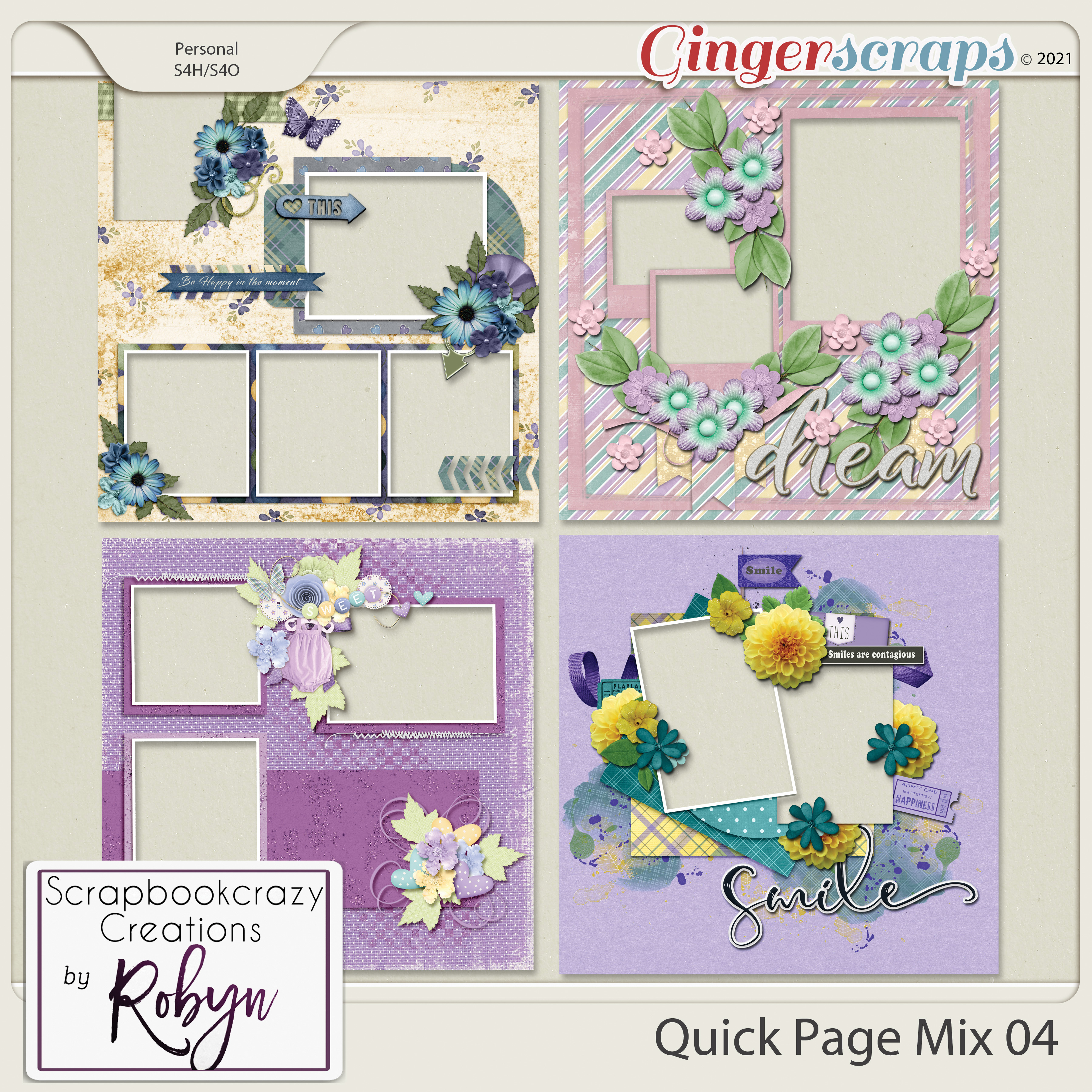 Quick Page Mix 04 by Scrapbookcrazy Creations