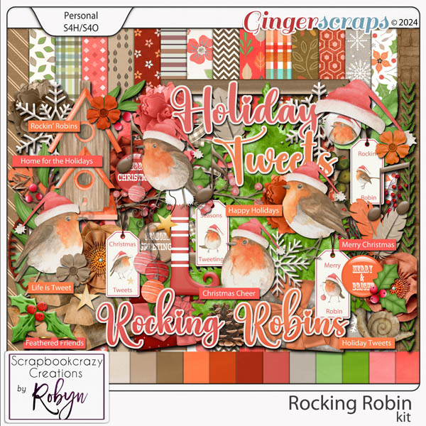 Rocking Robin Kit by Scrapbookcrazy Creations