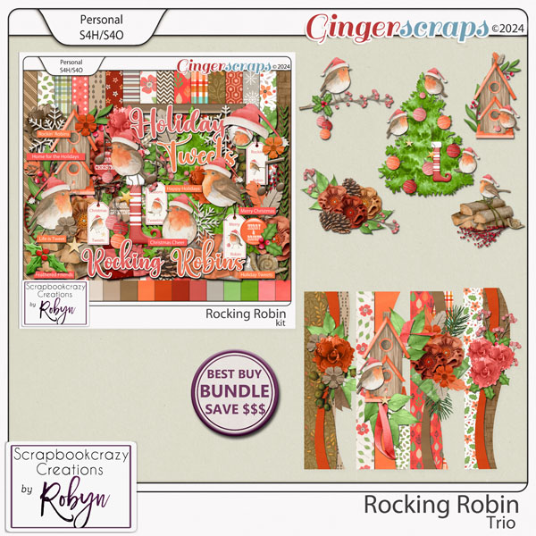 Rocking Robin Trio by Scrapbookcrazy Creations