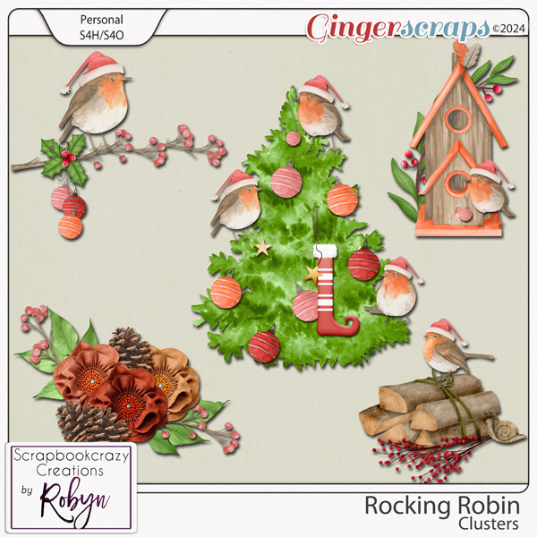 Rocking Robin Clusters by Scrapbookcrazy Creations