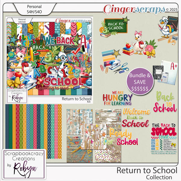 Return to School Collection by Scrapbookcrazy Creations