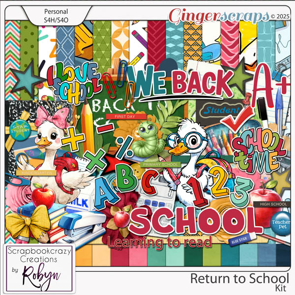 Return to School Kit by Scrapbookcrazy Creations